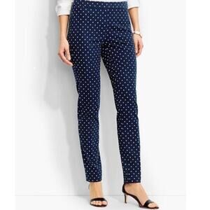 Talbots Chatham Polka dot High Rise Ankle Business Casual Career Work Pants 12W